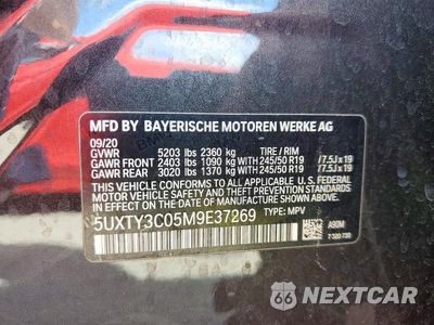 Zdjęcie 13 z 13 samochodu: 2021 BMW X3 SDRIVE30I VIN:5UXTY3C05M9E37269 - miniatura