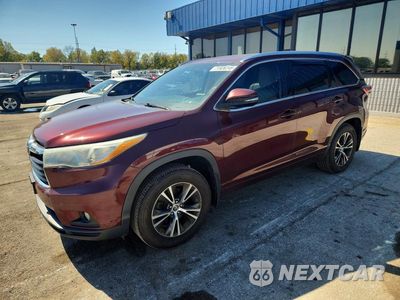 2016 TOYOTA HIGHLANDER XLE 5TDJKRFH6GS313318 - główne zdjęcie licytacji z USA - miniatura