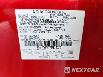 Zdjęcie 12 z 12 samochodu: 2010 FORD TAURUS LIMITED VIN:1FAHP2FW9AG152573 - miniatura