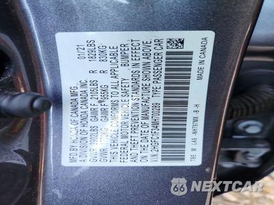 Zdjęcie 13 z 13 samochodu: 2021 HONDA CIVIC EX VIN:2HGFC1F34MH700289 - miniatura