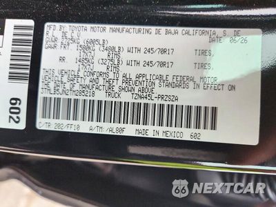 Zdjęcie 12 z 12 samochodu: 2026 TOYOTA TACOMA SR5 VIN:3TMLB5JN2TM285218 - miniatura