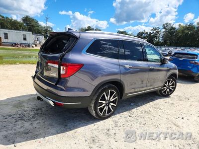 Trzecie zdjęcie samochodu z tyłu: 2022 HONDA PILOT TOURING VIN:5FNYF6H67NB087725 - miniatura