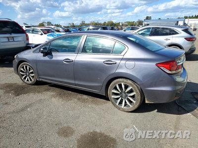 Drugie zdjęcie samochodu z przodu: 2014 HONDA CIVIC EXL VIN:2HGFB2F96EH532136 - miniatura