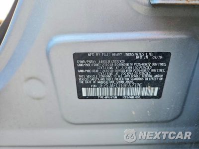 Zdjęcie 13 z 13 samochodu: 2016 SUBARU FORESTER 2.5I PREMIUM VIN:JF2SJAFC1GH552326 - miniatura