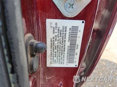 Zdjęcie 12 z 12 samochodu: 2012 HONDA CIVIC LX VIN:2HGFB2F58CH541110 - miniatura