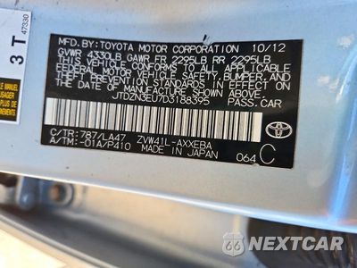 Zdjęcie 12 z 12 samochodu: 2013 TOYOTA PRIUS V FIVE VIN:JTDZN3EU7D3188395 - miniatura