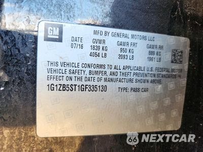 Zdjęcie 12 z 12 samochodu: 2016 CHEVROLET MALIBU LS VIN:1G1ZB5ST1GF335130 - miniatura
