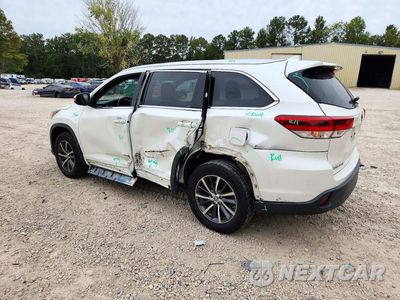 Drugie zdjęcie samochodu z przodu: 2018 TOYOTA HIGHLANDER XLE VIN:5TDJZRFH7JS535501 - miniatura