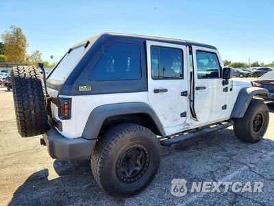 Trzecie zdjęcie samochodu z tyłu: 2014 JEEP WRANGLER UNLIMITED SPORT VIN:1C4BJWDG2EL317476 - miniatura