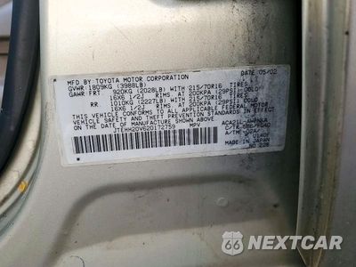 Zdjęcie 12 z 12 samochodu: 2002 TOYOTA RAV4 BASE VIN:JTEHH20V620172759 - miniatura