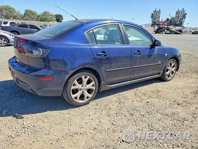 Trzecie zdjęcie samochodu z tyłu: 2008 MAZDA 3 S VIN:JM1BK324X81123542 - miniatura