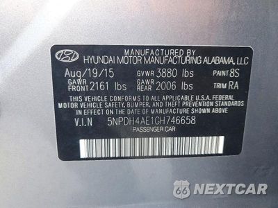 Zdjęcie 12 z 12 samochodu: 2016 HYUNDAI ELANTRA SE VIN:5NPDH4AE1GH746658 - miniatura