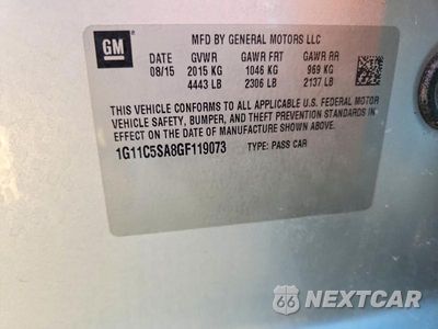 Zdjęcie 12 z 12 samochodu: 2016 CHEVROLET MALIBU LIMITED LT VIN:1G11C5SA8GF119073 - miniatura