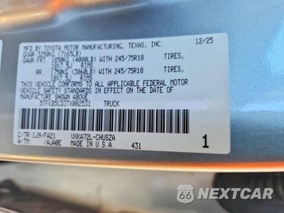 Zdjęcie 12 z 12 samochodu: 2026 TOYOTA TUNDRA DOUBLE CAB SR VIN:5TFKB5CD3TX002531 - miniatura