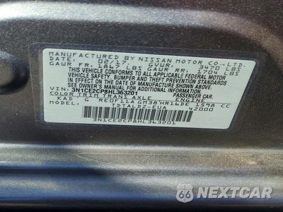 Zdjęcie 13 z 13 samochodu: 2017 NISSAN VERSA NOTE SV VIN:3N1CE2CP8HL363201 - miniatura