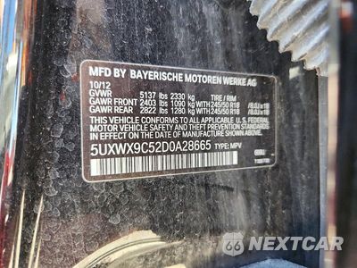 Zdjęcie 12 z 12 samochodu: 2013 BMW X3 XDRIVE28I VIN:5UXWX9C52D0A28665 - miniatura