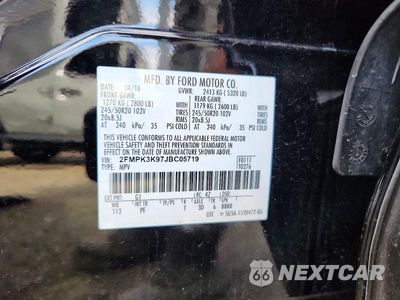 Zdjęcie 13 z 13 samochodu: 2018 FORD EDGE TITANIUM VIN:2FMPK3K97JBC05719 - miniatura