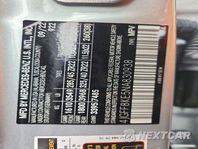 Zdjęcie 13 z 13 samochodu: 2022 MERCEDES-BENZ GLS 63 AMG 4MATIC VIN:4JGFF8KE5NA830938 - miniatura