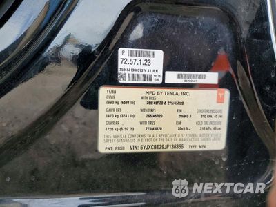 Zdjęcie 13 z 13 samochodu: 2018 TESLA MODEL X VIN:5YJXCBE29JF136366 - miniatura