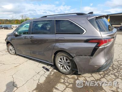 Drugie zdjęcie samochodu z przodu: 2022 TOYOTA SIENNA LE VIN:5TDKRKEC7NS125028 - miniatura