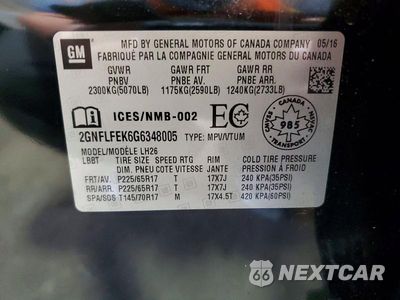 Zdjęcie 13 z 13 samochodu: 2016 CHEVROLET EQUINOX LT VIN:2GNFLFEK6G6348005 - miniatura