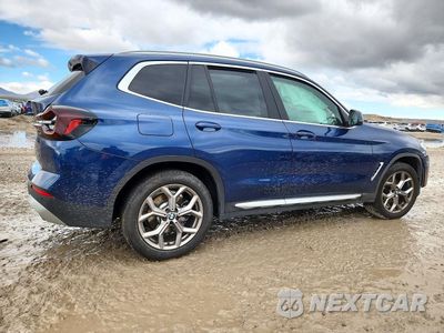 Trzecie zdjęcie samochodu z tyłu: 2022 BMW X3 XDRIVE30I VIN:5UX53DP06N9K86125 - miniatura