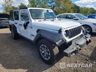 Czwarte zdjęcie samochodu z boku: 2025 JEEP WRANGLER SPORT VIN:1C4PJXDG7SW544605 - miniatura