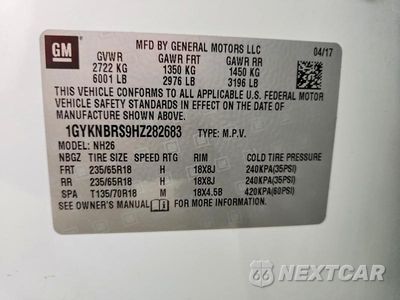 Zdjęcie 13 z 13 samochodu: 2017 CADILLAC XT5 LUXURY VIN:1GYKNBRS9HZ282683 - miniatura