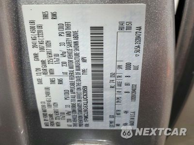 Zdjęcie 13 z 13 samochodu: 2020 FORD ESCAPE SE VIN:1FMCU9G6XLUC63959 - miniatura