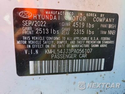Zdjęcie 12 z 12 samochodu: 2023 HYUNDAI SONATA HYBRID LIMITED VIN:KMHL54JJ3PA056107 - miniatura