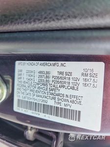 Zdjęcie 13 z 13 samochodu: 2017 ACURA RDX ADVANCE VIN:5J8TB3H76HL012692 - miniatura