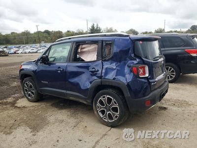 Drugie zdjęcie samochodu z przodu: 2017 JEEP RENEGADE LIMITED VIN:ZACCJBDB3HPF98754 - miniatura