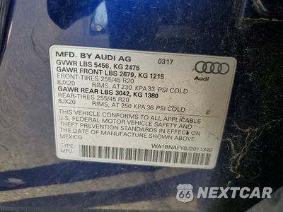 Zdjęcie 14 z 14 samochodu: 2018 AUDI Q5 PREMIUM PLUS VIN:WA1BNAFY0J2011349 - miniatura