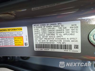 Zdjęcie 13 z 13 samochodu: 2025 HONDA CR-V EXL VIN:2HKRS3H76SH341431 - miniatura