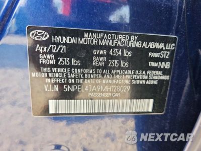 Zdjęcie 12 z 12 samochodu: 2021 HYUNDAI SONATA SEL VIN:5NPEL4JA9MH128029 - miniatura