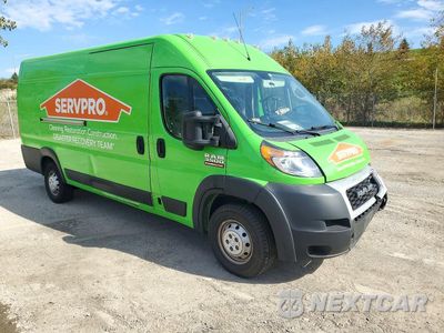 Czwarte zdjęcie samochodu z boku: 2021 RAM PROMASTER 3500 DELIVERY VAN VIN:3C6MRVJG5ME564019 - miniatura