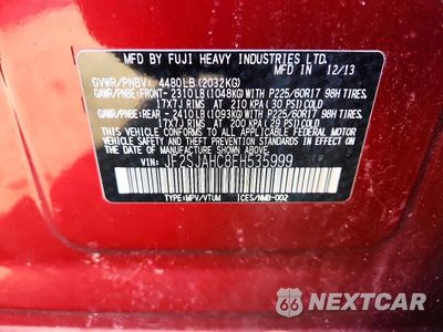 Zdjęcie 13 z 13 samochodu: 2014 SUBARU FORESTER 2.5I LIMITED VIN:JF2SJAHC8EH535999 - miniatura