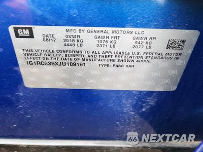 Zdjęcie 13 z 13 samochodu: 2018 CHEVROLET VOLT LT VIN:1G1RC6S5XJU109191 - miniatura