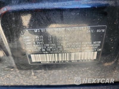 Zdjęcie 12 z 12 samochodu: 2016 SUBARU LEGACY 2.5I PREMIUM VIN:4S3BNAC62G3060077 - miniatura