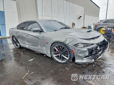 Czwarte zdjęcie samochodu z boku: 2019 DODGE CHARGER SCAT PACK VIN:2C3CDXGJ6KH604227 - miniatura