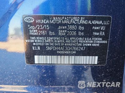 Zdjęcie 12 z 12 samochodu: 2016 HYUNDAI ELANTRA SE VIN:5NPDH4AE3GH766247 - miniatura