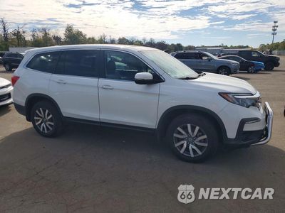 Czwarte zdjęcie samochodu z boku: 2021 HONDA PILOT EXL VIN:5FNYF6H58MB064153 - miniatura