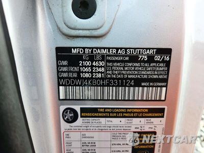 Zdjęcie 12 z 12 samochodu: 2017 MERCEDES-BENZ C 300 4MATIC VIN:WDDWJ4KB0HF331124 - miniatura