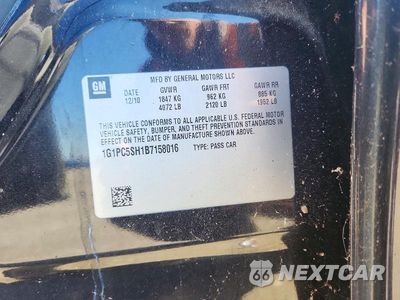 Zdjęcie 12 z 12 samochodu: 2011 CHEVROLET CRUZE LS VIN:1G1PC5SH1B7158016 - miniatura
