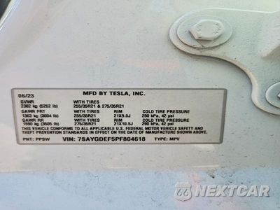 Zdjęcie 12 z 12 samochodu: 2023 TESLA MODEL Y VIN:7SAYGDEF5PF804618 - miniatura