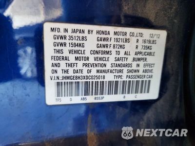 Zdjęcie 12 z 12 samochodu: 2013 HONDA FIT VIN:JHMGE8H3XDC025018 - miniatura