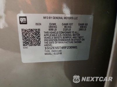 Zdjęcie 12 z 12 samochodu: 2024 CHEVROLET MALIBU PREMIER VIN:1G1ZE5ST4RF230981 - miniatura