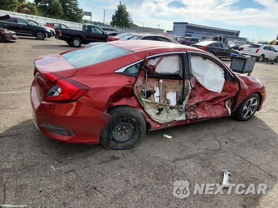 Trzecie zdjęcie samochodu z tyłu: 2020 HONDA CIVIC LX VIN:2HGFC2F69LH548265 - miniatura