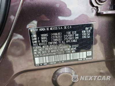 Zdjęcie 13 z 13 samochodu: 2022 HONDA HR-V EX VIN:3CZRU6H56NM716513 - miniatura