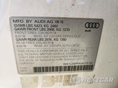 Zdjęcie 13 z 13 samochodu: 2016 AUDI Q5 PREMIUM PLUS VIN:WA1L2AFP0GA015162 - miniatura